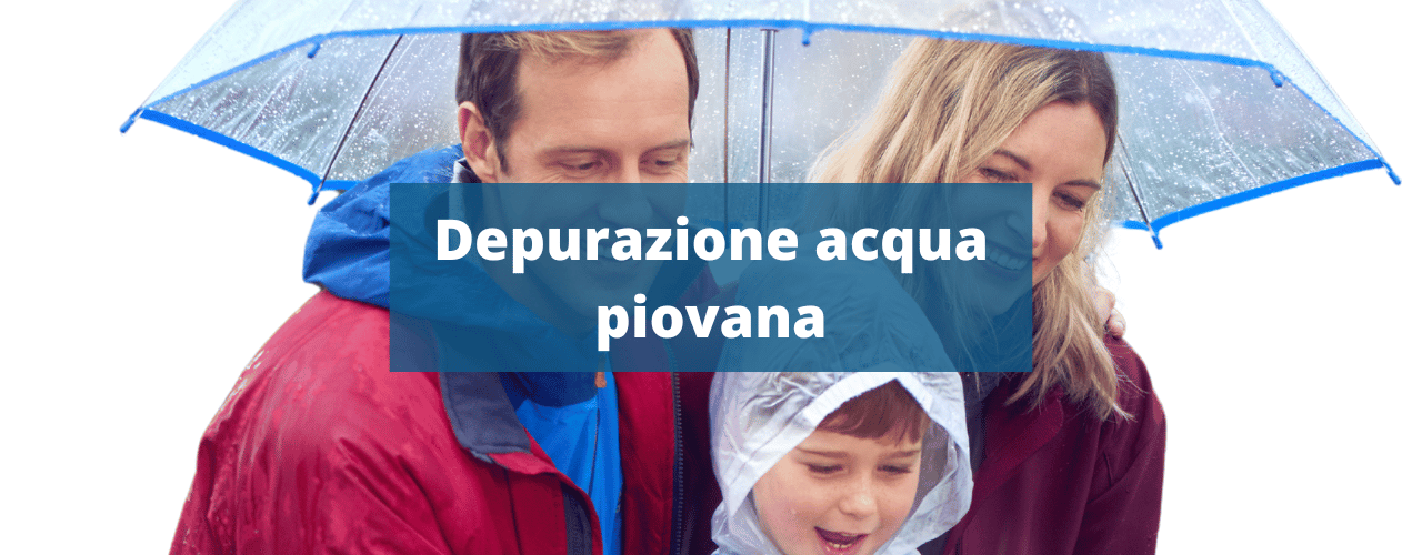 La depurazione dell'acqua piovana
